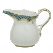 Herend Fishscale Turquoise Cream Jug
