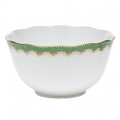 Herend Fishscale Jade Round Bowl - 7.5"