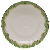 Herend Fishscale Jade Canton Saucer