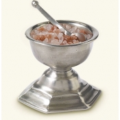 Match Pewter Footed Salt Cellar w/ Spoon