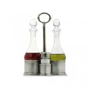 Match Pewter Oil & Vinegar, Salt & Pepper Caddy