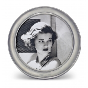 Match Pewter Lugano Large Round Frame - 5"