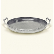 Match Pewter Round Gallery Tray