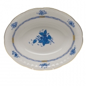 Herend Chinese Bouquet Blue Oval Vegetable Dish