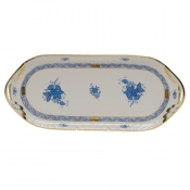 Herend Chinese Bouquet Blue Sandwich Tray