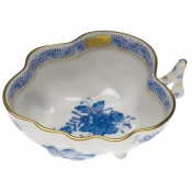Herend Chinese Bouquet Blue Deep Leaf Dish