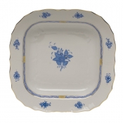 Herend Chinese Bouquet Blue Square Fruit Dish - 11"