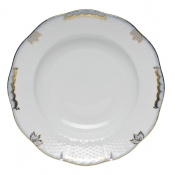 Herend Princess Victoria Light Blue Rim Soup Plate