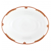Herend Princess Victoria Rust Oval Vegetable Dish