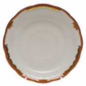 Herend Princess Victoria Rust Tea Saucer