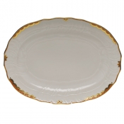 Herend Princess Victoria Rust Platter - 15"L X 11.5"W