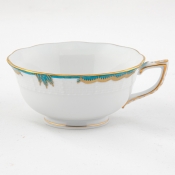 Herend Princess Victoria Turquoise Teacup - 8 oz. capacity
