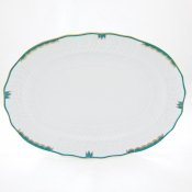 Herend Princess Victoria Turquoise Platter - 15"
