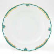 Herend Princess Victoria Turquoise Salad Plate - 7.5"