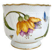 Anna Weatherley Yellow / Purple Round Cachepot