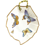 Anna Weatherley Three  Butterflies Leaf Plate
