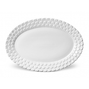 L'Objet Aegean White Oval Platter