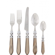 Vietri Aladdin Brillant Taupe  5 Piece Setting*
