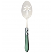 Vietri Aladdin Brillant Green  Slotted Serving Spoon