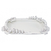 Arte Italica Antica Toscana Small Rectangular Tray - White