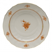 Herend Chinese Bouquet Rust Chop Plate12.25"D