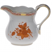 Herend Chinese Bouquet Rust Milk Pitcher(16 Oz) 4.25"H