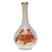 Herend Chinese Bouquet Rust Bud Vase - 3.5"