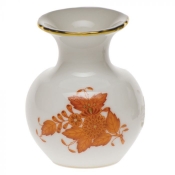 Herend Chinese Bouquet Rust Medium Bud Vase - 2.75"
