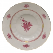 Herend Chinese Bouquet Raspberry Rim Soup9.5"D