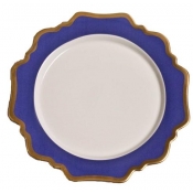 Anna Weatherley Anna's Palette Indigo Blue Dessert Plate
