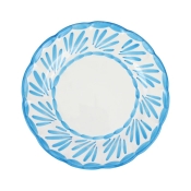 Vietri Arezzo Aqua Dinner Plate - 10.25"
