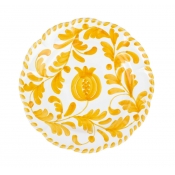 Vietri Arezzo Yellow Salad Plate