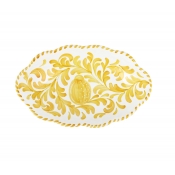Vietri Arezzo Yellow Oval Bowl - 12"