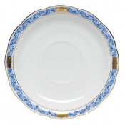 Herend Chinese Bouquet Garland Blue Tea Saucer