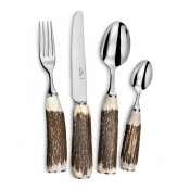 Alain Saint Joanis Cerf Natural Horn + Stainless 5 Piece Setting*