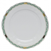Herend Chinese Bouquet Garland Green Dinner Plate