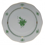 Herend Chinese Bouquet Green Round Platter -13.75"