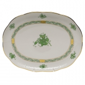 Herend Chinese Bouquet Green Tray10.5"L X 8"W