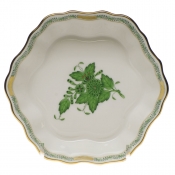 Herend Chinese Bouquet Green Fruit Bowl 5"D