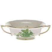 Herend Chinese Bouquet Green Cream Soup Cup