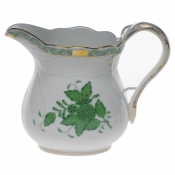 Herend Chinese Bouquet Green Milk Pitcher(16 Oz) 4.25"H