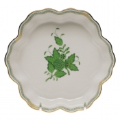 Herend Chinese Bouquet Green Fruit Bowl 6.25"D