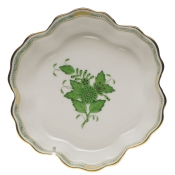Herend Chinese Bouquet Green Fruit Bowl 6.25"D