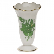 Herend Chinese Bouquet Green Small Bud Vase - 2.5"