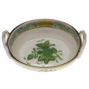 Herend Basket with Handles - Green