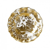 Royal Crown Derby Aves Gold Fluted Dessert Plate