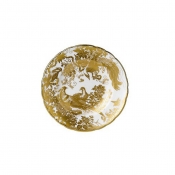 Royal Crown Derby Aves Gold Bread Plate - 6"