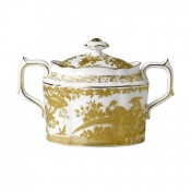 Royal Crown Derby Aves Gold Covered Sugar