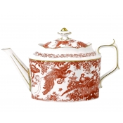 Royal Crown Derby Aves Red Teapot - 58 oz.