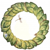 Anna Weatherley Exquisite Leaves Embossed Leaf Plate - 10.5"